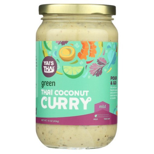 Yais Thai Curry Green Coconut, 16 oz
