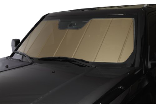 Covercraft UVS100 - Series Heat Shield Custom Fit Windshield Sunshade for Select Ford Expedition/F-Series Models  - Laminate Material (Gold)