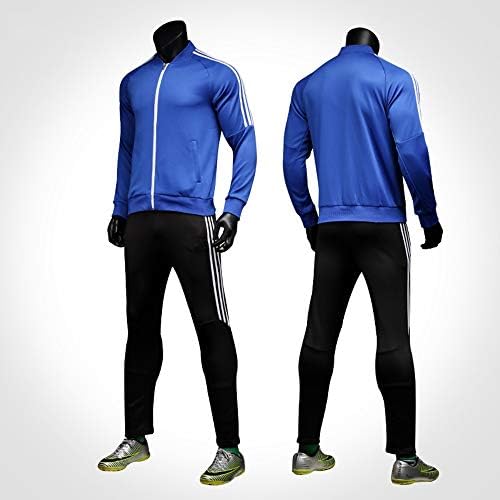 サッカーユニフォーム メンズトレーニング長袖 通販 激安 パンツサッカーのスーツvネックジャージースポーツサッカートレーナー大人子供の サッカーユニフォームプレイ競技トレーニングスーツ秋のスポーツ 色 Size A Xs