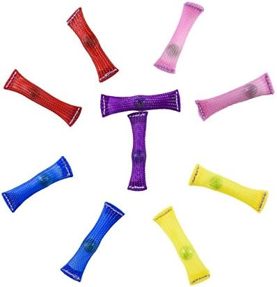 FIDGET TOY Veteran Owned (Package of 10 EXTRA STRONG) Relieves Anxiety For Adults &amp; Children - #1 Therapist &amp; Teachers Recommended Marble Fidget - Help Special Needs Kids With Autism ADHD ADD And OCD!
