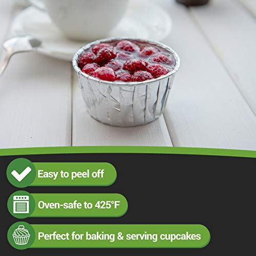 5.5 Ounce Cupcake Liners, 200 Large Disposable Baking Cups Pleated