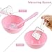 Face Mask Mixing Bowl Set with Silicone Facemask Brush, Stick Spatula Applicator, Liquid Powder Measuring Cup, Cosmetic Tool for Clay Mud Masks, Facial Steamer Treatment SPA Salon, Skin Body Care