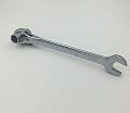 2 in 1 Scaffolding Podger Ratchet Spanner Site Ratcheting Socket Wrench Tool 19mm/22mm Silver