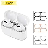 EloBeth Dust Guard Compatible with AirPods Pro Case Dust Guard Sticker Protect from Iron Metal Shavings for AirPods 3rd Dust Proof Film Accessories (3 Color Set)