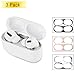 EloBeth Dust Guard Compatible with AirPods Pro Case Dust Guard Sticker Protect from Iron Metal Shavings for AirPods 3rd Dust Proof Film Accessories (3 Color Set)