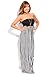 Young Aloud STRAPLESS STRIPES SMOCKED LONG MAXI DRESS