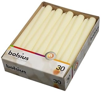 taper candles 10 in. (30, ivory)