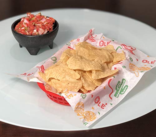 Fiesta Style Deli Sheets - 12x12 Deli Paper Sheets 200 ct - Great for Nachos, Tacos, Burritos or any Fun Food. Use these Large Deli Sheets to wrap your Favorite Foods or line Food Baskets. - Thumbnail 5