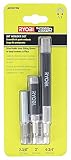 Ryobi AR2019G 3 Piece 1/4" Bit Holder Set (Includes Magnetic Bit Holder and 2 x Screw Guides w/ Sliding Collars)