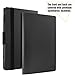 Infiland Lenovo Yoga Book Case, Folio Premium PU Leather Stand Cover For Lenovo Yoga Book 2-in-1 10.1-Inch tablet (Android and Windows Version) -Black