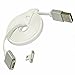 Smart-Rhino Clik Magnetic 8 Pin Lightning Cable USB Intelligent Charging Cord, Data/Sync Cable for iPhone 6S, 6S Plus, 6, 6 Plus, 5, 5C, 5S, iPad Air, Mini and iPod, 4.0'