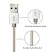 iPhone Cable DANTENG, 3Pack 10FT Extra Long Charging Cord - Nylon Braided 8 Pin to USB Lightning Charger for iPhone 7,SE,5,5s,6,6s,6 Plus,iPad Air,Mini,iPod(Gold Silver)
