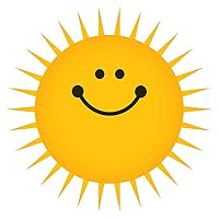 Wallmonkeys Sun - 12" H x 12" W - Peel and Stick Wall Decal
