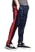 VICTORIOUS Men's Side Stripe Ankle Zip Regular Fit Stretch Drawstring Trackpants