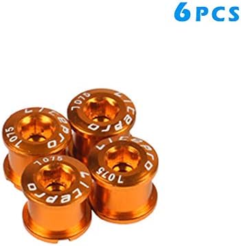 Doublele 6pcs Bike Chainring Crankset Bolts Screws for MTB Road Bike