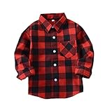 Tortor 1Bacha Little Boys' Long Sleeve Button Down Plaid Flannel Shirt