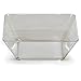 Creative Converting 4 Count Square Plastic Bowl, 5-Inch, Clear, One Size