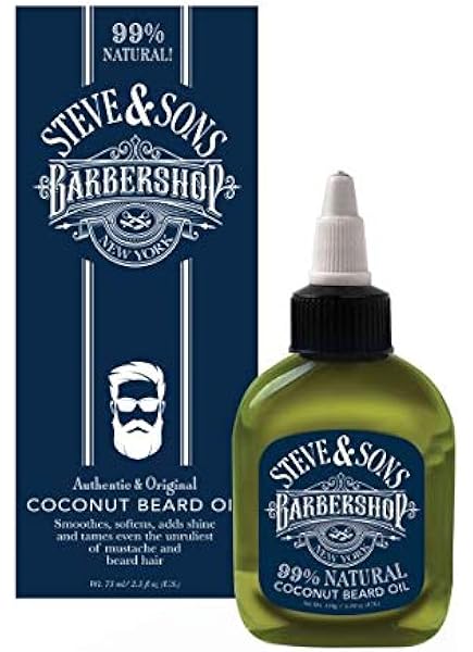 Amazon Com Steve And Sons Barbershop 99 Natural Pro Growth Beard Oil 2 5 Ounce Beauty