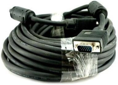 50 FT SVGA HD15 SUPER VGA Male to Male M/M MONITOR/LCD/PROJECTOR CABLE HDTV - Plasma Televisions - LCD LED TV With Ferrites