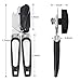 Can Opener Manual, Nyxcam Stainless Steel Handy Can Bottle Openers with Smooth Edge, Non-electric Can Jar Opener Kit with Ergonomic Anti Slip Grip Handle