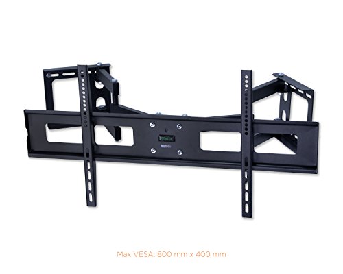 Mount-It-MI-484C-Articulating-Corner-Mount-for-TV-Premium-Swivel-Full-Motion-Wall-Bracket-for-37-63-inch-Screen-LCD-OLED-Plasma-4K-Flat-Panel-Screens-VESA-up-to-800x400-132-lb-Capacity-Black