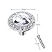 Mosong 10pcs 30mm Glass Clear Cabinet Knob Drawer Pull Handle Kitchen Door Wardrobe Hardware Used for Cabinet, Drawer, Chest, Bin, Dresser, Cupboard, Etc (Clear-Flat-Silver)