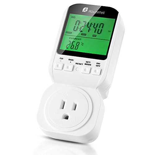 Houzetek Thermostat Timer Switch, Programmable Plug In Thermostats