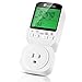 Thermostat Timer Switch, Houzetek Programmable Plug In Thermostats Multifunctional Automatic Temperature Socket Plug Controller with Digital LCD Display Probe Clock