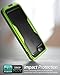 i-Blason Magma Series Case for iPhone 8 Plus 2017/iPhone 7 Plus, Heavy Duty Protection Full Body Bumper Case with Built-in Screen Protector, Includes Removable Beltclip Holster (MetallicGreen)