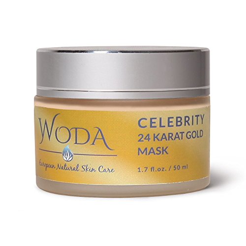 WODA Celebrity 24K Gold Mask - Anti-Aging & Firming Face Mask - For Glowing And Youthful Skin - All Natural Ingredients With Vitamin C and More - 1.7oz