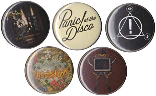 Panic! at The Disco 1" Pinback Button/Badge Set! Hip pinback Fashion Accessory