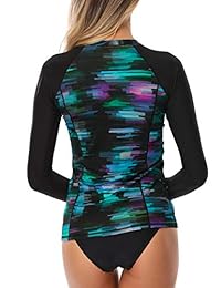 Traje de baño de manga larga para dama con protección solar UV