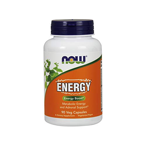 NOW Supplements, Energy Dietary Supplement (lncludes B Vitamins, Green Tea, Panax Ginseng and Rhodiola), 90 Capsules