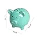 Aojingtai Ceramic Piggy Bank, Mini & Small Cute Ceramic Coin Money Piggy Bank, Makes a Perfect Unique Gift, Nursery Décor, Keepsake, or Savings Piggy Bank for Kids, Green