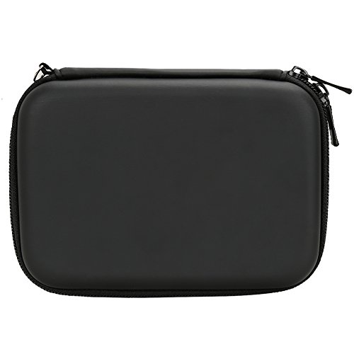 BIRUGEAR Hard Shell Carrying Pouch Case for Western Digital My Passport 500GB, 1TB, 2TB, 3TB - More Portable External Hard Drives and 5inch GPS - Black