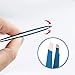 amoore Eyebrow Tweezers 2 pcs Hair Tweezer Stainless Steel Slant Tip and Pointed Eyebrow Tweezer Set for Plucking Chin Facial Hair Splinter
