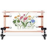 XEmbro Rotated Wooden Embroidery Scroll Frame with