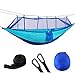 TOPCHANCES Upgrade Hammock with Mosquito Net, Double Person Nylon Camping Hammocks with Net, Tree Straps & Carabiners for Outdoor, Hiking, Camping, Backyard, Beachthumb 2