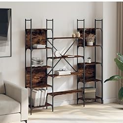 YELWHI Bookshelf Smoked Oak
