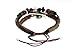 Beautiful Silver Jewelry Peace Symbol Beaded Leather Zen Bracelet for Men, Women, Teens, in Gift Box