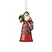 Enesco Jim Shore Heartwood Creek Swedish Santa Stone Resin, 4.5” Hanging Ornament, Multi Color