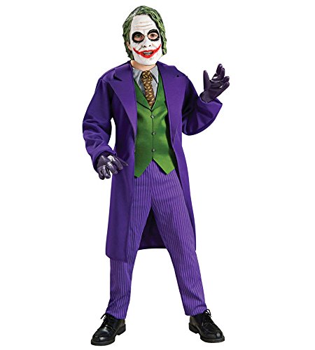 Joker Deluxe Boys Child Kids Youth Batman Dark Knight Costume