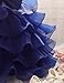 NNJXD Girl Dress Kids Ruffles Lace Party Wedding Dresses Size (90) 12-24 Months Blue