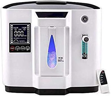 LLQ Oxygen Machine, Portable Oxy-Gen Con-Centrator, 1-6l/Min Adjustable O2 Bar Machine for Home and Travel Use (White)