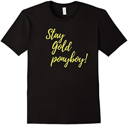 Mens Amazing Grace Shop Stay Gold Ponyboy! Shirt Medium Black