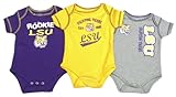 LSU Tigers Outerstuff Infant Rookie LSU 3 Pack Creeper Set