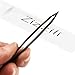Tweezers – Surgical Grade Stainless Steel - Slant Tip for Expert Eyebrow Shaping and Facial Hair Removal – with Protective Pouch - Best Tweezer for Men and Women (Black)