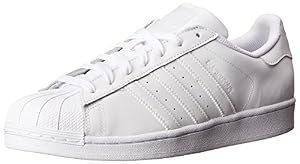 Image of adidas Originals Men's Superstar Sneaker, White/Core White/White, 9