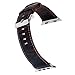 KADES Compatible for Apple Watch Band Genuine Leather Replacement Strap with Retro Crazy Horse Texture Compatible for Apple Watch Series 4 44mm & Series 3/2/1 42mm, Coffee