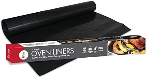 Oven Liners by ChickChefs, PACK OF 2 LARGE Reusable 100% Non-stick Teflon Mats to protect your oven floor, Suitable For All Oven Types